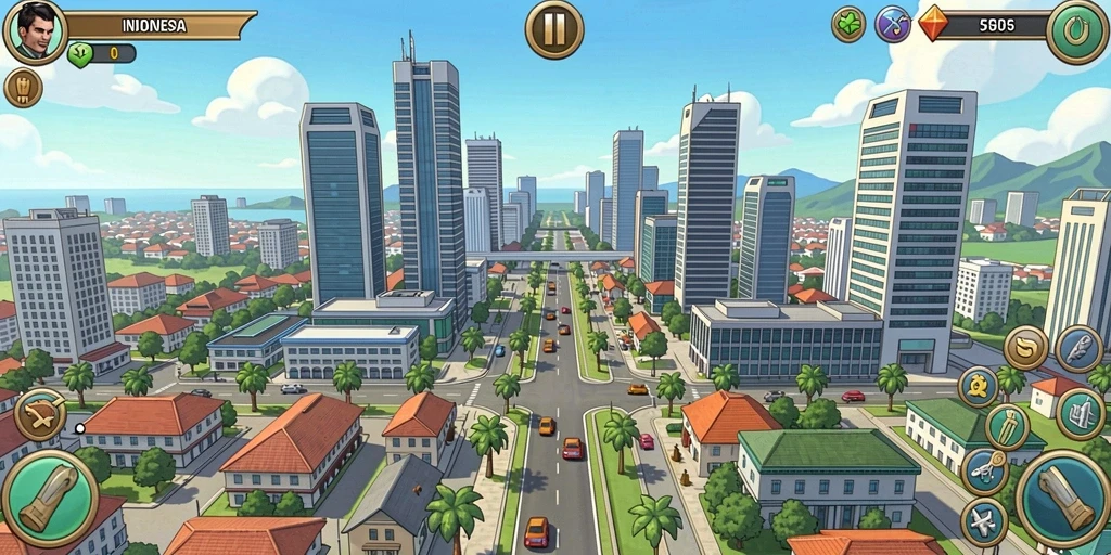 Screenshot menampilkan grafis permainan yang menawan.