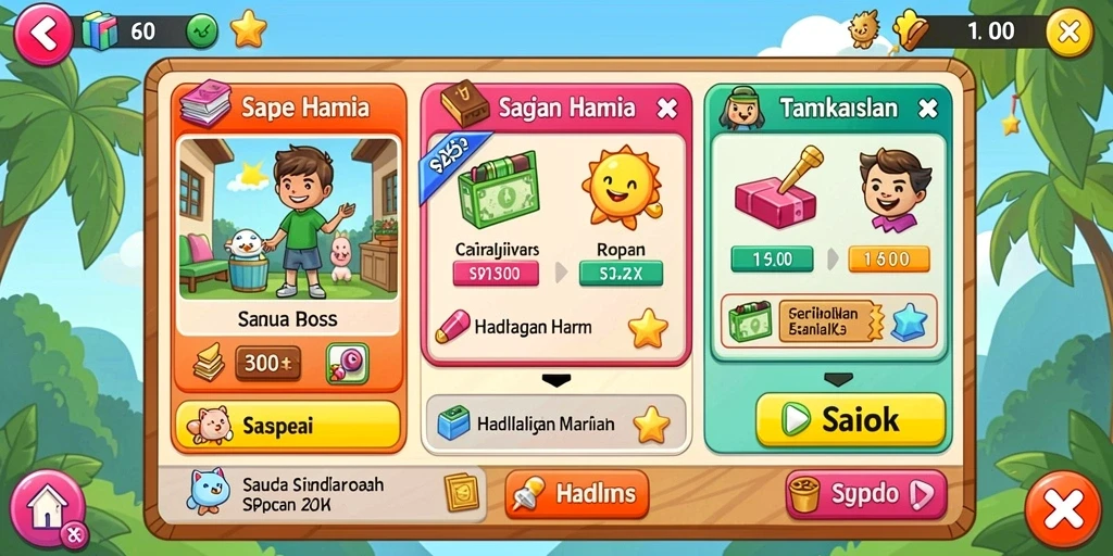 Screenshot menampilkan tampilan antarmuka yang menarik.