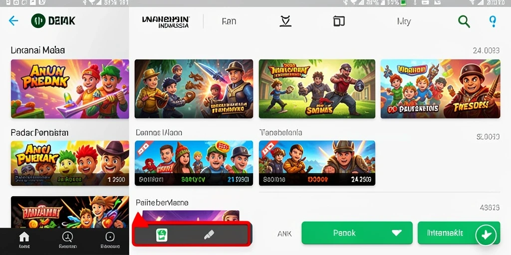 Screenshot menampilkan karakter utama dalam petualangan epik.