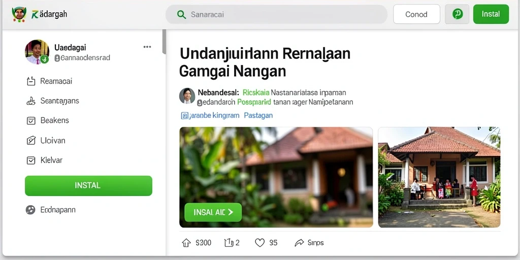 Tampilan awal yang menarik dan intuitif.