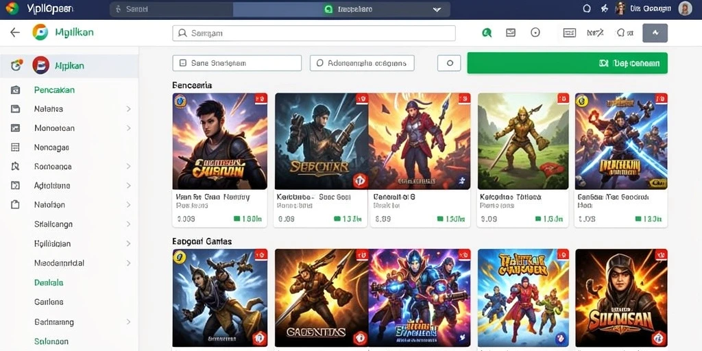 Tampilan utama aplikasi IOSBET yang menarik.