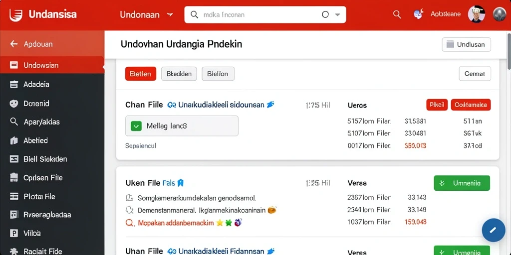 Tampilan antarmuka yang user-friendly.