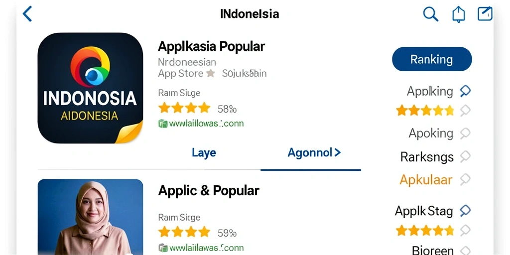 Tampilan antarmuka aplikasi yang menarik dan user-friendly.