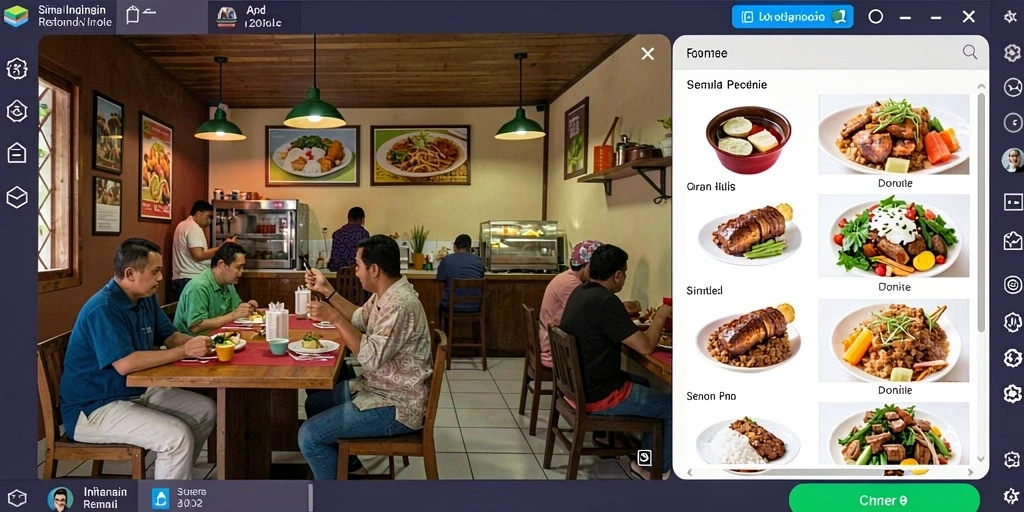 Tampilan antarmuka permainan yang menarik.